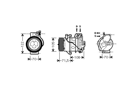 Compresor, aire acondicionado, Imagen 2