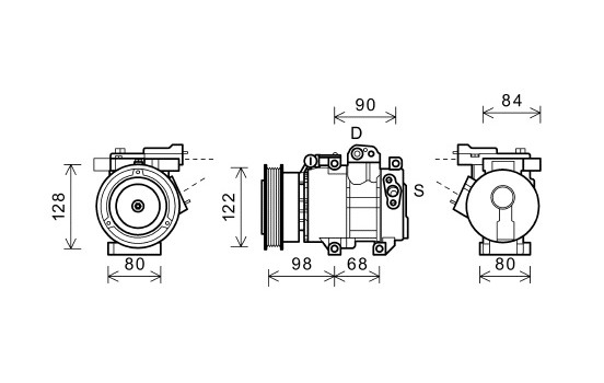 Compresor, aire acondicionado, Imagen 2
