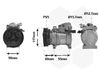 Compresor, aire acondicionado