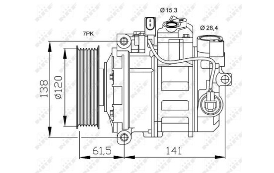 Compresor, aire acondicionado, Imagen 3