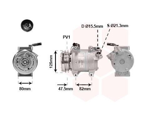 Compresor, aire acondicionado