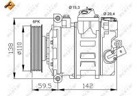 Compresor, aire acondicionado