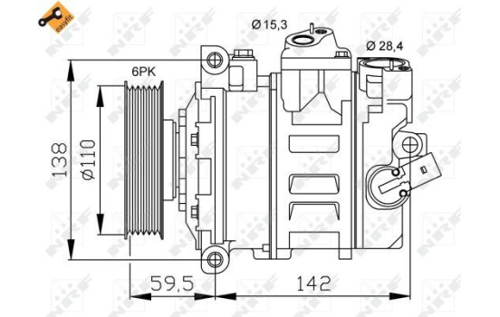 Compresor, aire acondicionado
