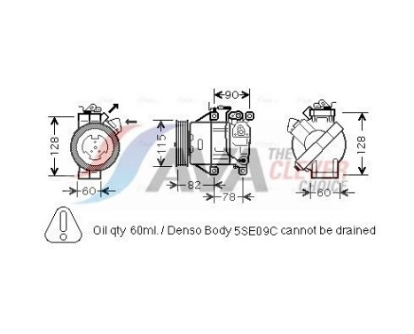 Compresor, aire acondicionado
