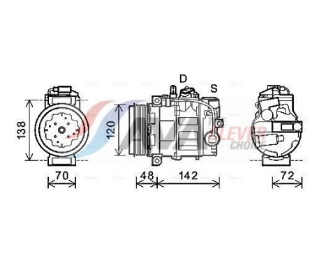 Compresor, aire acondicionado