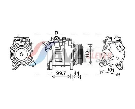 Compresor, aire acondicionado