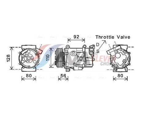 Compresor, aire acondicionado