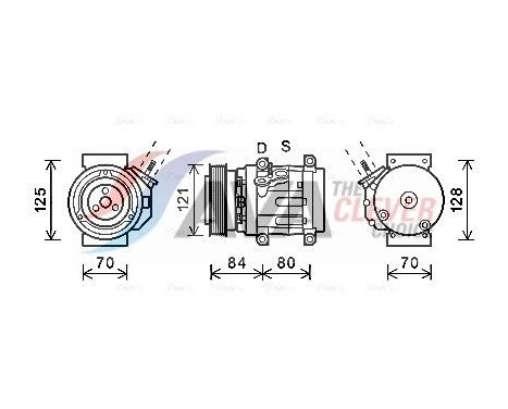 Compresor, aire acondicionado