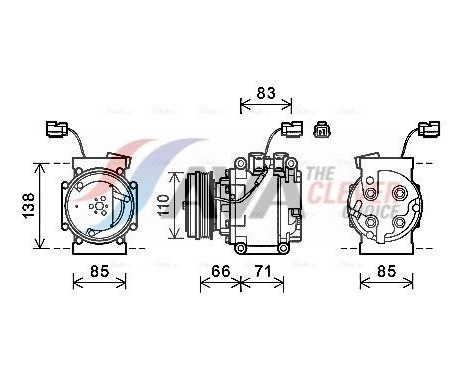 Compresor, aire acondicionado
