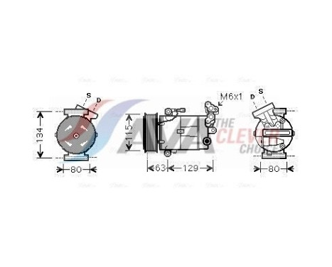 Compresor, aire acondicionado