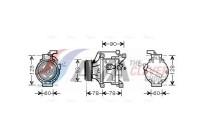 Compresor, aire acondicionado