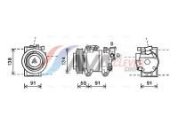 Compresor, aire acondicionado