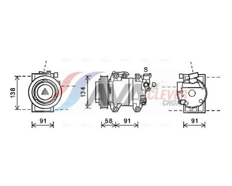 Compresor, aire acondicionado
