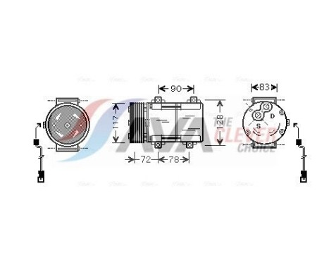 Compresor, aire acondicionado