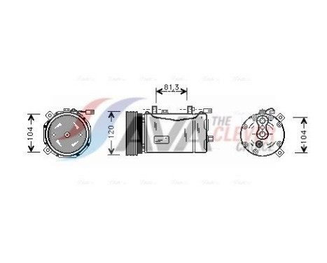 Compresor, aire acondicionado