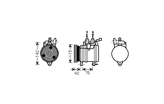 COMPRESOR DE AIRE ACONDICIONADO 1.1
