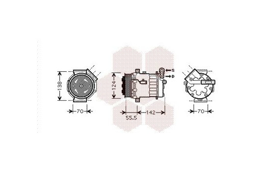 COMPRESOR DE AIRE ACONDICIONADO 1.8, Imagen 2