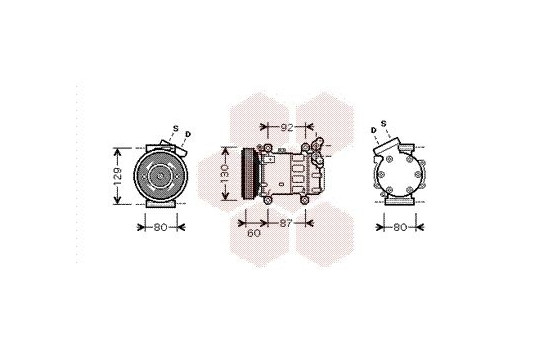 Compresor de aire acondicionado 1.9 DTi, Imagen 2