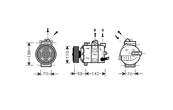 COMPRESOR DE AIRE ACONDICIONADO - Diésel, Imagen 2