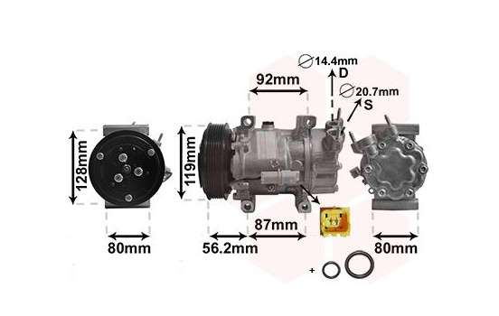 Compresor de aire acondicionado, Imagen 3