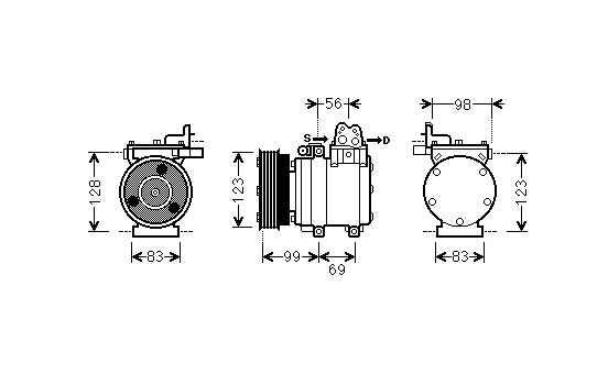 COMPRESOR GETZ 15CRDi MT 05-09, Imagen 2