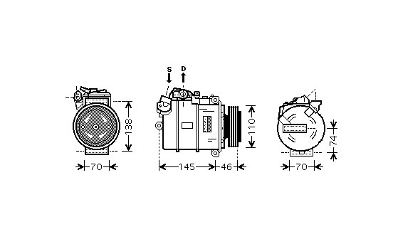 COMPRESOR 7SER E65/66 36/40/44 03-