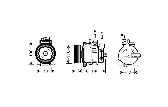 COMPRESOR A4 4/6cil. 00-03