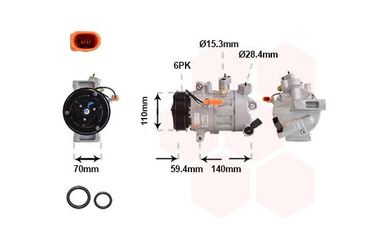 Compresor, aire acondicionado *** IR PLUS ***, Imagen 2