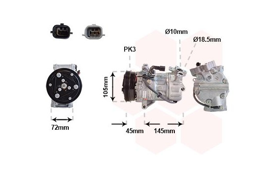 Compresor, aire acondicionado *** IR PLUS ***, Imagen 2