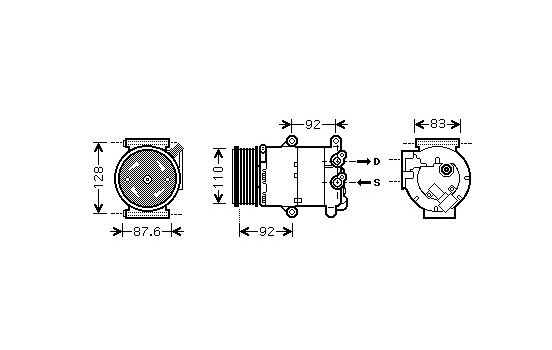 Compresor, aire acondicionado, Imagen 2