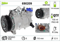 Compresor, aire acondicionado