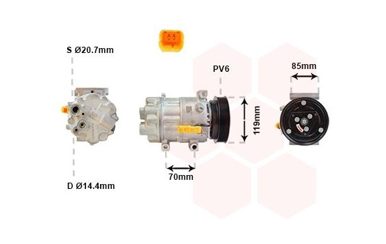 COMPRESOR C8/JUMPY/SCUDO2/807 20HDi