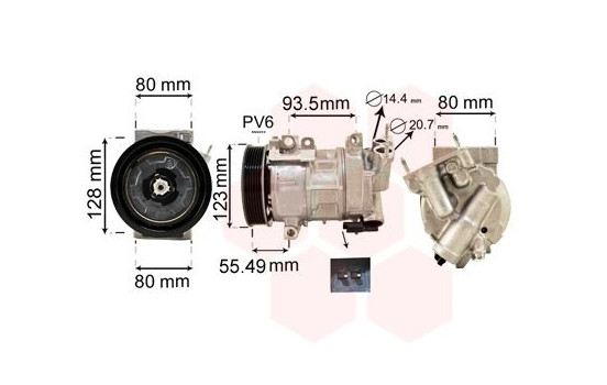 COMPRESOR DE AIRE 1.4 / 1.6 -AC Arrière