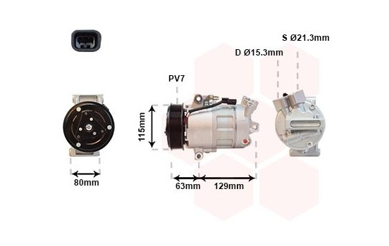 Compresor de aire acondicionado -05 2.0 Dci