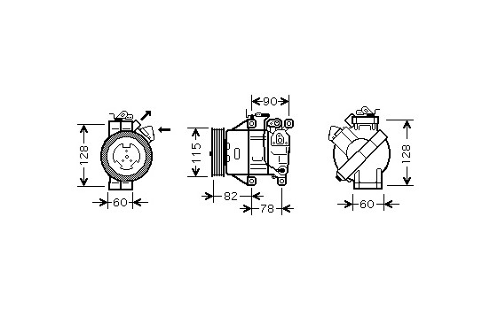 COMPRESOR DE AIRE ACONDICIONADO 1.0 / 1.3, Imagen 2