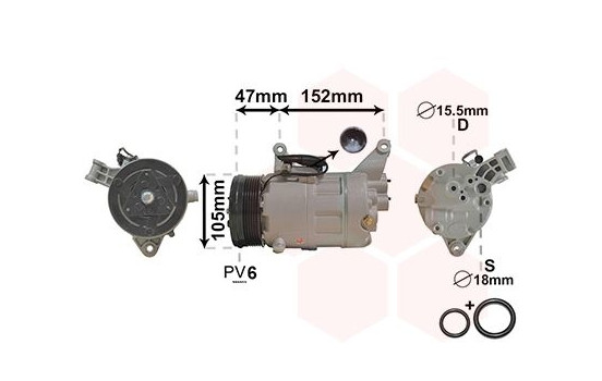 COMPRESOR DE AIRE ACONDICIONADO 1.6
