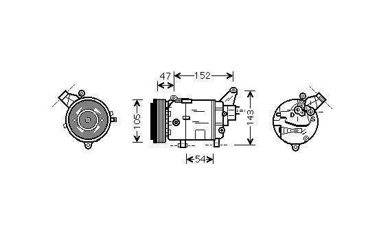 COMPRESOR DE AIRE ACONDICIONADO 1.6, Imagen 2