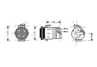 COMPRESOR DE AIRE ACONDICIONADO 1/7 TD-00