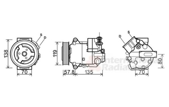 COMPRESOR DE AIRE ACONDICIONADO 2.0 CDTi Delphi, Imagen 2