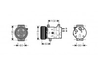 Compresor de aire acondicionado 2.2 / 2.5 CDTi