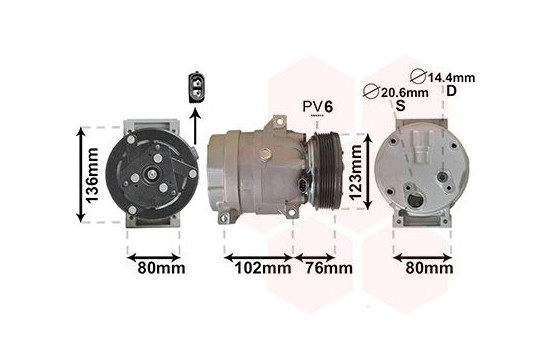 Compresor de aire acondicionado 98+ 2.0 8v