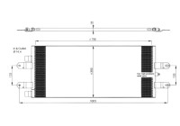 Condensador, aire acondicionado 350043 NRF