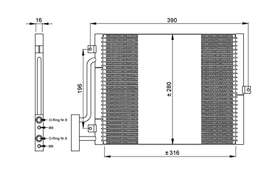 Condensador, aire acondicionado 35307 NRF, Imagen 7