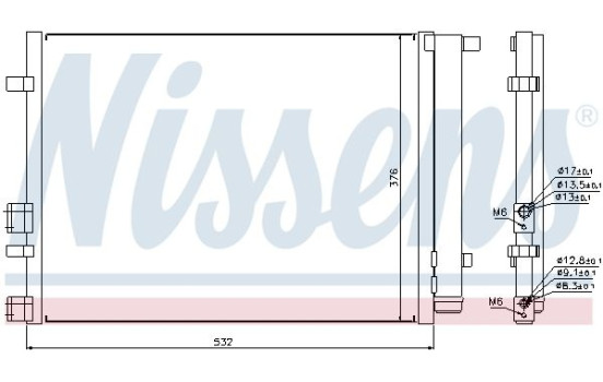 Condensador, aire acondicionado 940221 Nissens, Imagen 2