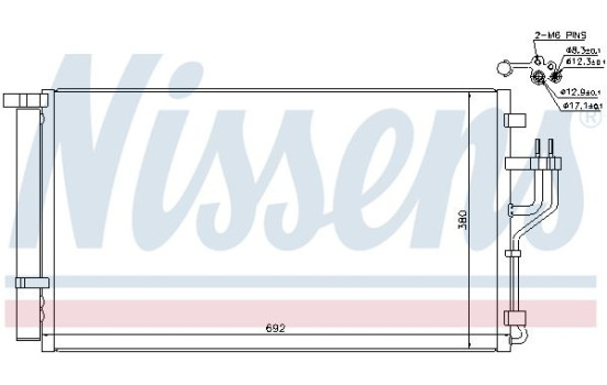 Condensador, aire acondicionado 940351 Nissens, Imagen 2