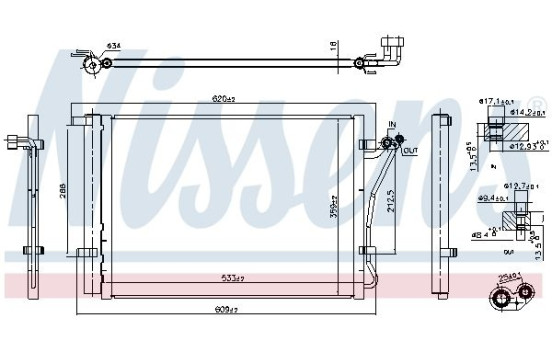 Condensador, aire acondicionado 941144 Nissens, Imagen 6