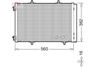 Condensador, aire acondicionado DCN07061 Denso