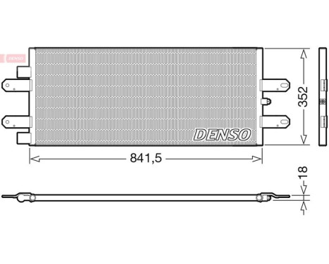 Condensador, aire acondicionado DCN99053 Denso
