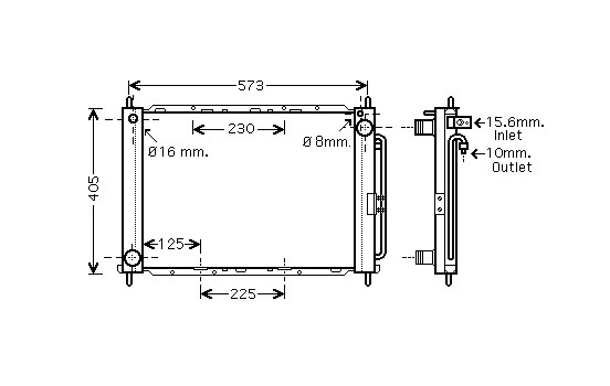 Condensador de aire acondicionado 1.5 DCi Multicambiador 4300M405 International Radiators
