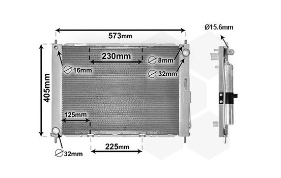 Condensador de aire acondicionado 1.5 DCi Multicambiador 4300M405 International Radiators, Imagen 2